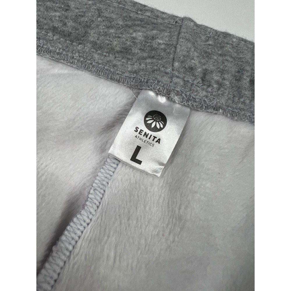 Senita Athletics Heather Gray Fleece Lined Joggers Sweatpants Mens Womens Large - Picture 3 of 7